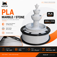 Elige el PLA Marble color marfil para proyectos de modelos de ciencia ficción cuando el PLA Marble con vetas de piedra se adapte a tu material de impresión 3D.
