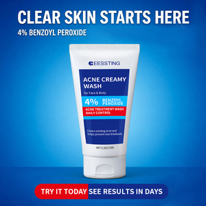 Limpiador Facial en Espuma Hidratante y Purificante de Limpieza Profunda con 4% de Peróxido de Benzoilo para Venta al por Mayor - Product Image 4