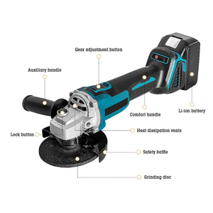 21v Li-Ion 125mm M14 Grinding Machine Battery Power <b>Tool</b> DIY Powerful 800W Polishing and <b>Cutting</b> <b>Angle</b> Cordless <b>Angle</b> - Product Image 2