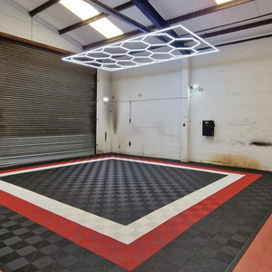 Lampes de garage DIY, barre lumineuse LED hexagonale pour studio, <span class=keywords><strong>atelier</strong></span>, salle de sport, bureau, mur, garage, lampes de travail, tube lumineux néon - Product Image 4