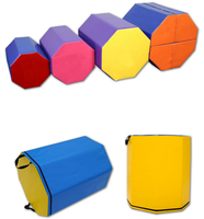 Colchoneta octogonal de espuma de PVC para gimnasia, entrenamiento de giros, flexiones y saltos.
