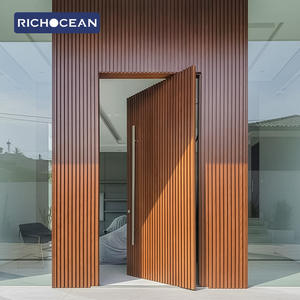 Portes de sécurité en bois massif de conception moderne RICHOCEAN, antivol, porte d'<span class=keywords><strong>entrée</strong></span> principale pour la <span class=keywords><strong>maison</strong></span> - Product Image 6