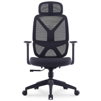 Chaise de bureau de direction moderne à dossier haut en maille de luxe pour environnements de travail agiles