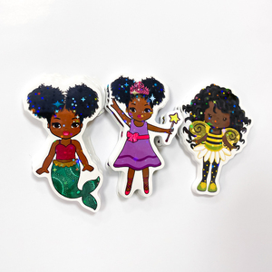 สติกเกอร์กันน้ำกันรังสียูวีสำหรับตกแต่งภายนอก  แบบมีกาวในตัว  สำหรับสเก็ตบอร์ด แล็ปท็อป รถยนต์ จักรยาน  แบบมีประกายวิบวับ - Product Image 4