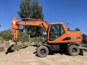 Excavadora de Ruedas Usada Doosan DH150 de 15 Toneladas de Alta Eficiencia con Bomba y Caja de Cambios Probadas e Inspeccionadas - Product Image 5