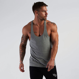 <span class=keywords><strong>Débardeur</strong></span> de sport pour homme à col en U, respirant et décontracté, idéal pour la course et la gym, personnalisable, vente en gros - Product Image 5