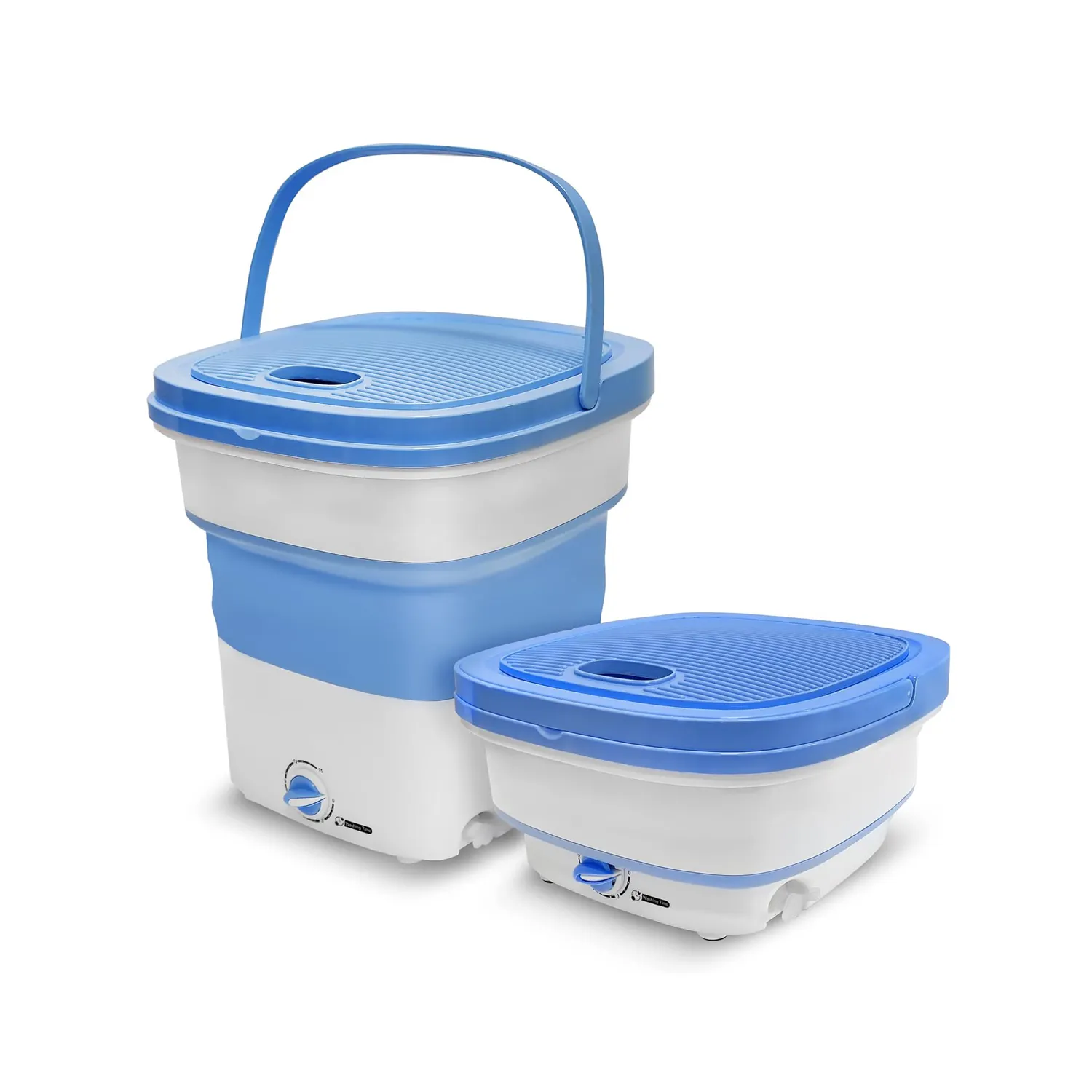 Mini Folding Washing Machine Smart 3 Gears Adjustable Blue Light Sterilization Portable Washing Machine