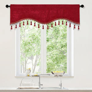 Tenda Trasparente con Occhielli per Porta e <span class=keywords><strong>Cucina</strong></span>, Motivo a Foglie, Colore Personalizzabile, Certificata OEKO-TEX, per Tutte le Stagioni - Product Image 3