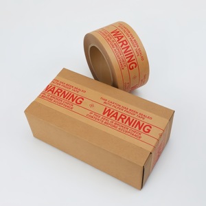 <strong>Wholesale</strong> White <strong>Brown</strong> Custom Logo Self Adhesive Kraft Paper Gummed Custom <strong>Packing</strong> <strong>Tape</strong> - Product Image 3