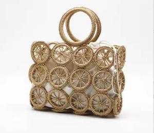 <span class=keywords><strong>2023</strong></span> usine en gros luxe autre sac à main paille dame fourre-tout sac de plage, nouveau design français femme vacances bord de mer sac à main robe - Product Image 2