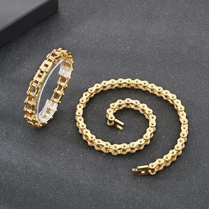 KALEN lucente catena bicicletta in acciaio inox ciondolo collana <span class=keywords><strong>uomo</strong></span> <span class=keywords><strong>bracciali</strong></span> - Product Image 3