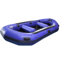 Top Qualité Auto Bailing Rivière Rafting PVC Tissu Blanc Eau Gonflable Dérive Bateau Aviron Rafting Bateau