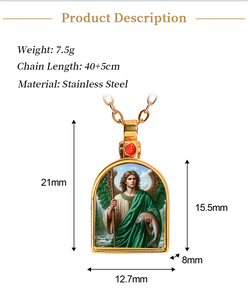 Giveluck tùy chỉnh có thể mở ra hình dạng cửa di tích Mặt dây chuyền mề đay với màu đỏ hoặc bất kỳ màu sắc khác pha lê cho cầu nguyện lưu trữ quyến rũ Mặt dây chuyền - Product Image 2