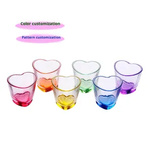 Set di 6 Bicchierini a Forma di Cuore da 45ml, Bicchieri per Birra Trasparenti, Regalo per <span class=keywords><strong>San</strong></span> <span class=keywords><strong>Valentino</strong></span>, per Tequila e Whiskey - Product Image 6