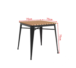 Ensemble de table et de chaises en fer forgé pour l'extérieur, <span class=keywords><strong>restaurant</strong></span> et hôtel modernes, résistant à l'eau, durable, mobilier commercial pour 6 personnes - Product Image 6