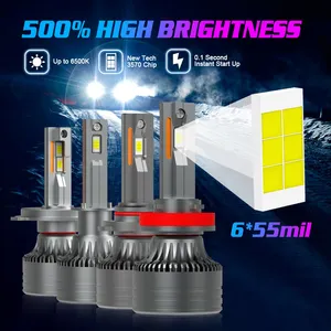 GVDER G16 220W 48000LM 5000k 자동 LED 자동차 LED 조명 로우 빔 H8 H11 LED 헤드라이트 전구