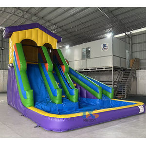 Tobogán Inflable para Niños con <span class=keywords><strong>Piscina</strong></span>, Tobogán Acuático Inflable para Niños en Oferta, Tobogán Acuático Inflable para Exteriores - Product Image 1