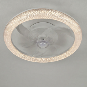 Modern LED <b>Ceiling</b> <b>Fan</b> with 5 Blades Plastic Construction DC Motor <b>Remote</b> <b>Control</b> Energy Saving for Residential Use - Product Image 1