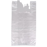 Sachets en plastique transparents à soufflets latéraux, impression par gravure, pour supermarchés, en PEHD recyclable, taille et couleur personnalisables