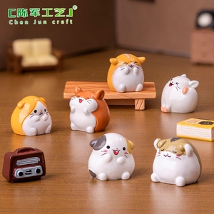 Micro-cảnh quan dễ thương Vòng hamster-Nhà búp bê nhà DIY trang trí phụ kiện mini Máy tính để bàn đồ trang trí nhỏ - Product Image 1
