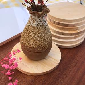 Posavasos Cuadrados de Madera Ecológicos de Lujo, Acabado de Grano Hermoso, Duraderos, Resistentes al Calor, Tamaño/Color/Logotipo Personalizables para Bebidas Calientes/Frías - Product Image 2