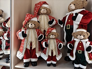 Luxury 50cm Animal <strong>Christmas</strong> Santa Bear Fabric Handicraft Eco Friendly Decorations Displaying <strong>Gifts</strong> Factory <strong>Wholesale</strong> Customized - Product Image 6