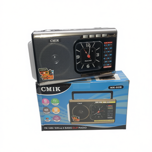 Radio portable CMIK MK-928 FM AM SW 4 bandes avec horloge, alarme et haut-parleur - Product Image 3
