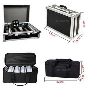 Muxxdj IR4 Mini <span class=keywords><strong>uplight</strong></span> 4x12W rgbwa UV 6in1 pin điện không dây DMX <span class=keywords><strong>LED</strong></span> up chiếu sáng đám cưới DJ với điều khiển từ xa & ứng dụng điều khiển - Product Image 5