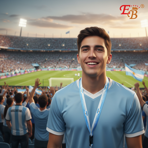 20.5\" Argentina <b>Lanyard</b> 600pcs 50DZ/CS Durable <b>Polyester</b> & Nylon Material - Product Image 3