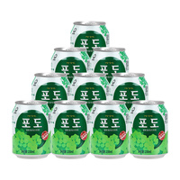 JIUR 238ml Geblikte Witte Druiven drank met SAC, 0% vet, geen kunstmatige kleurstof, geen conserveermiddel, vruchtenpulp sapdrank, OEM beschikbaar