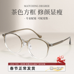 Monturas de Gafas Redondas Danyang 86006, Montura Completa, Lentes de PC Anti-UV para Mujer, para Rostros Cuadrados y Redondos - Product Image 5