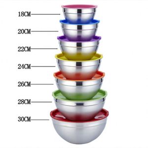 Ensemble de 13 bols mélangeurs avec logo personnalisé, bols à mélanger pour aliments, bols mélangeurs avec couvercles hermétiques - Product Image 3