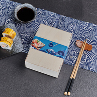 Boîte à Sushi jetable, 10 pièces, emballage de boîte à aliments, Blister Neto avec fenêtre transparente, Burrito