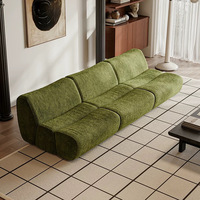 Canapé modulaire en tissu 3 places moderne avec chaise longue, prix usine, mousse haute densité, idéal pour appartement et mobilier de centre commercial