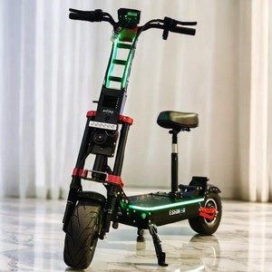 Geofought R8 Dual Motor Electric Scooter 72V 8000W Foldable Adult E Scooter 13 Inch Road Tire With Seat And NFC Start Function - Product Image 1