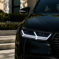 Ensemble de phares LED BK pour Audi A6 2008-2011, style Q7, projecteur laser, clignotants séquentiels, plug and play