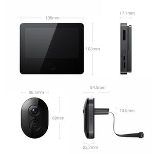 Xiao-mi Mi Smart Cat Eye 2 HDR, caméra avec écran 5 pouces 720P, objectif grand angle 180°, vision nocturne, interphone, sonnette, région CN - Product Image 6