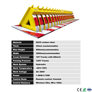 Tự động tăng nhiệm vụ nặng nề an ninh <span class=keywords><strong>Road</strong></span> <span class=keywords><strong>Blocker</strong></span> điện điều khiển di động thủy lực <span class=keywords><strong>Road</strong></span> <span class=keywords><strong>Blocker</strong></span> - Product Image 2