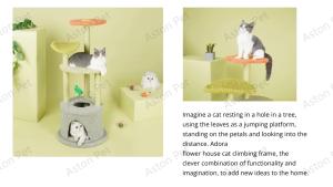 <span class=keywords><strong>Edora</strong></span> durevole Multi-funzionale Indoor gatto Skypost gatto gatto arrampicata nido e salto piattaforma fiore Pet letto torre - Product Image 3
