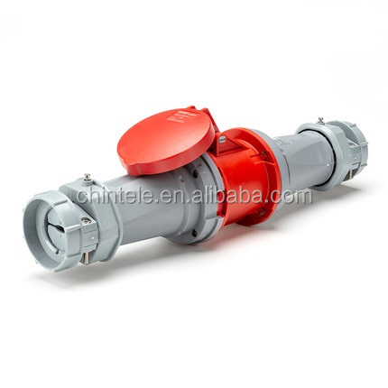 CHINT Electrical Male and Female Industrial Power Plugs Flush Mounting Straight Sockets 3p 4p 16a 32a