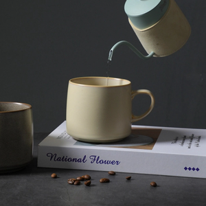 Professional High-Value Couple Water <b>Cup</b> New Design Coarse <b>Ceramic</b> Coffee Mug Retro Nordic Creative Cross-Border Business Gifts - Product Image 6