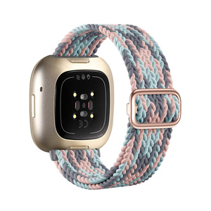 <span class=keywords><strong>Fitbit</strong></span> Sense 2、<span class=keywords><strong>Versa</strong></span> <span class=keywords><strong>3</strong></span>/4対応、調節可能なナイロン製ストレッチウォッチバンド、通気性のある織りスポーツストラップ、スマートウォッチOEMカスタム卸売 - Product Image 6