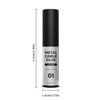 Ensemble professionnel de pinceaux et de colle pour gel UV pour ongles - Ligne métallique haute densité non toxique