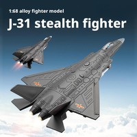 Avion de chasse J-15 en métal moulé sous pression, modèle réduit à rétrofriction, jouet en alliage pour enfants
