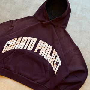 Designer Style Vintage <b>Hoodie</b> Washed Effect with Silk Screen Printing Heavyweight French Terry Fabric for <b>Summer</b> Streetwear - Product Image 3