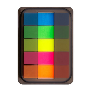 Etichette Adesive Fluorescenti Riutilizzabili in PET, Segnapagina Creativi, Adesivi Promemoria per Studenti, Etichette Colorate Modello A27 Prodotte in Cina - Product Image 5