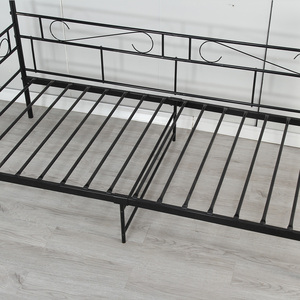 Letto a Castello in Metallo Nero Stile Moderno con Pannello Box Nuovo Design e Funzionalità - Product Image 5