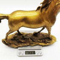 Figurine de cheval au galop en bronze imitation antique, statue moderne de Feng Shui en fonte