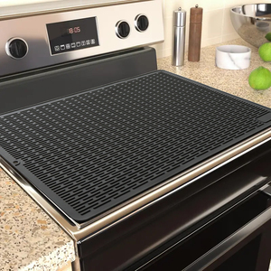 Tapis en silicone antidérapant de qualité alimentaire, résistant aux hautes températures, imperméable, pour évier de cuisine, cuisinière, four, comptoir - Product Image 1