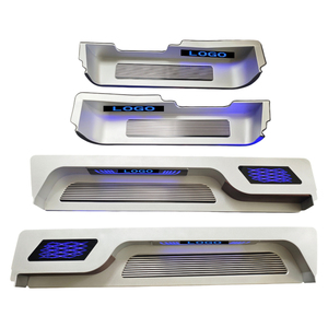 Pedana Posteriore in Lega di Alluminio con LED e Pedale di Benvenuto Stile VIP per Mercedes-Benz <span class=keywords><strong>Vito</strong></span> W447 <span class=keywords><strong>W639</strong></span> MPV - Product Image 1